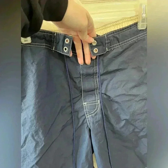 Tommy Hilfiger vintage navy blue long inseam board‎ short swim trunks - Picture 9 of 9